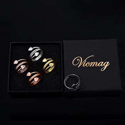 Vicmag Copper Magnetic Ring for Women, Lymphatic Drainage Ring Ladies Fingers VicmagBuy Supplements Australia