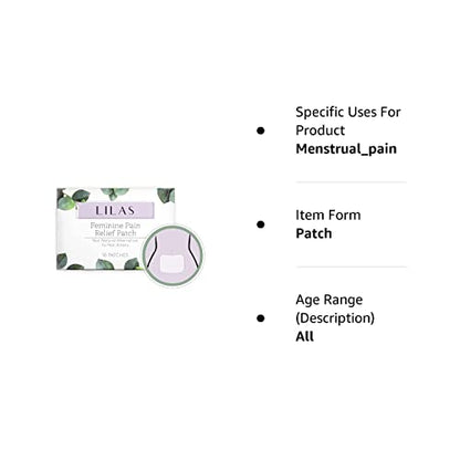 LILAS Period Cramps Pain Relief Patch - Pack of 10 LILASBuy Supplements Australia