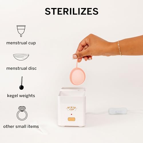 Pixie Menstrual Cup Sterilizer + Large & Small Pixie Disc - Kill 99.9% of Germs with Menstrual Cup Pixie CupBuy Supplements Australia