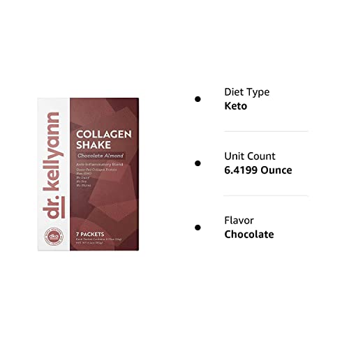 Dr. Kellyann Keto Chocolate Almond Shakes - 100% Grass Fed Collagen Protein by Bone Dr. KellyannBuy Supplements Australia
