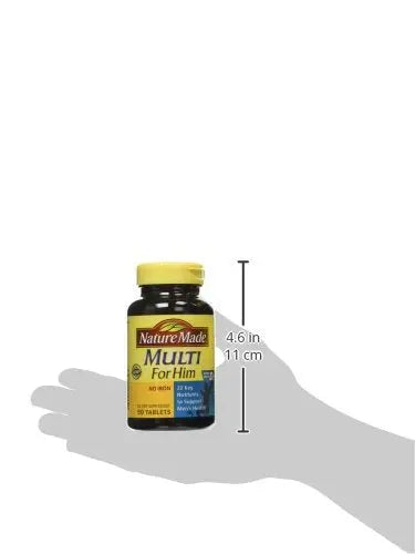 Nature Made Multivitamin For Him, Men's Multivitamin for Daily Nutritional Support, 90 Tablets (Pack of 3) Nature Made