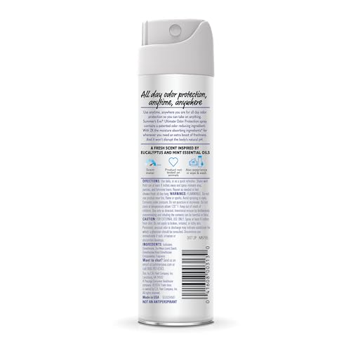 Summer's Eve, Ultimate Odor Control, Feminine Spray for Odor Protection, Talc-Free, Absorbs Moisture, 2 oz Summer's EveBuy Supplements Australia