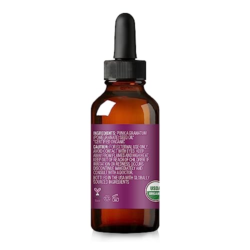 Cliganic Organic Pomegranate Seed Oil, 100% Pure - For Face, Skin | Natural Cold Pressed Unrefined CliganicBuy Supplements Australia
