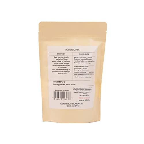 Naturally Slim Herbal Tea Blend: Body Shaping, Metabolism Boosting, Appetite Suppressing MULANGILA TEABuy Supplements Australia