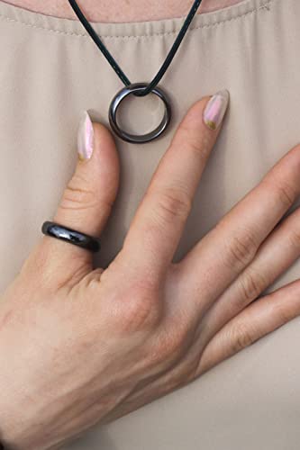 Genuine Magnetic Hematite Rings, 3 Rings in Each Order, Black Hematite Ring LUXSTRABuy Supplements Australia
