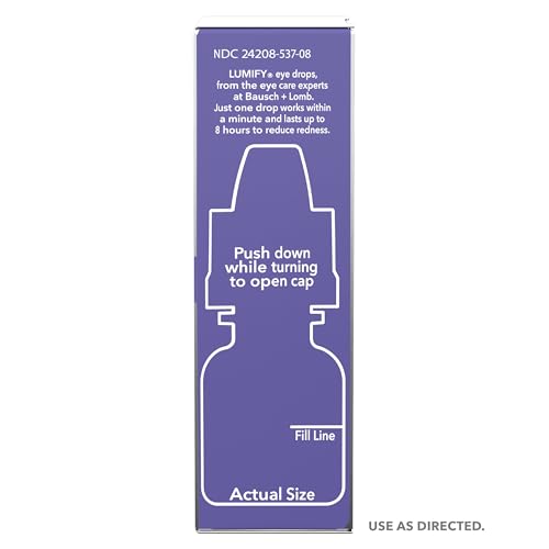 LUMIFY Eye Drops for Red Eyes, Redness Reliever for Brighter Looking Eyes, Works in 1 Minute & Lasts Up to 8 Hours, Eye Drops, 0.17 Fl Oz (5 mL) LUMIFY buy supplements Au