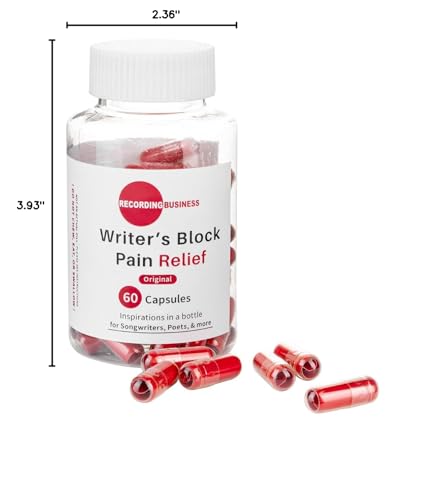 Recording Business Writer's Block Pain Relief (60 Original Songwriting Prompts in Capsules) for Artists/Musicians, Songwriters, & Poets Recording BusinessBuy Supplements Australia
