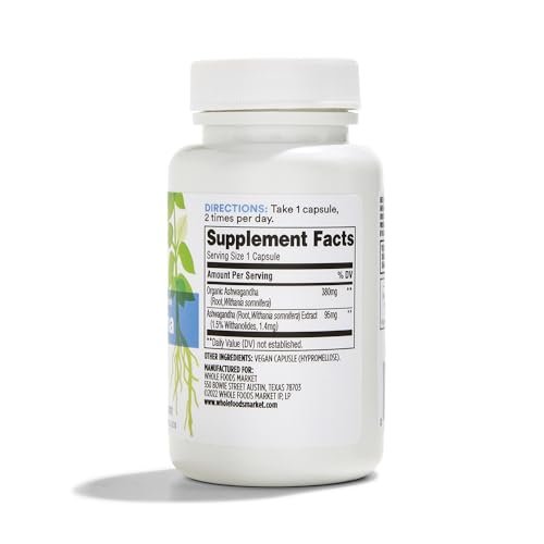 365 By Whole Foods Market, Ashwagandha, 60 Count - Maple Wellness Supplements