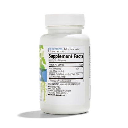 365 By Whole Foods Market, Ashwagandha, 60 Count - Maple Wellness Supplements