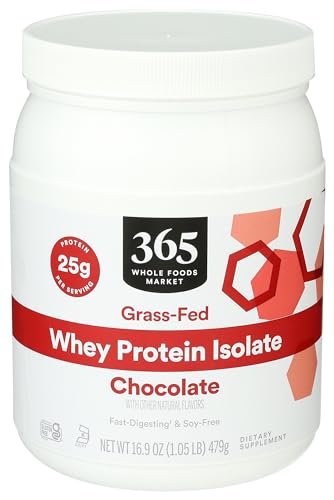 365 by Whole Foods Market, Chocolate Whey Protein Isolate, 16.9 Ounce - Maple Wellness Supplements
