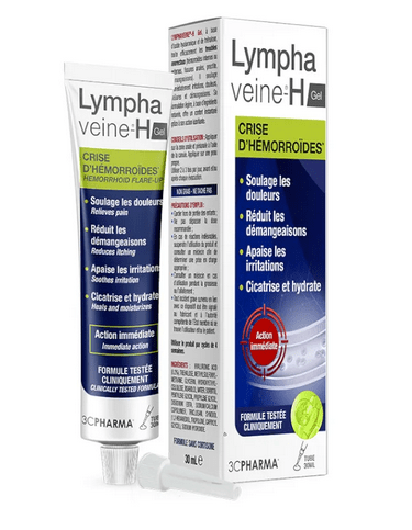 3C PHARMA Lymphaveine H gel : hemorrhoidal discomfort - 30 ml - Maple Wellness Supplements