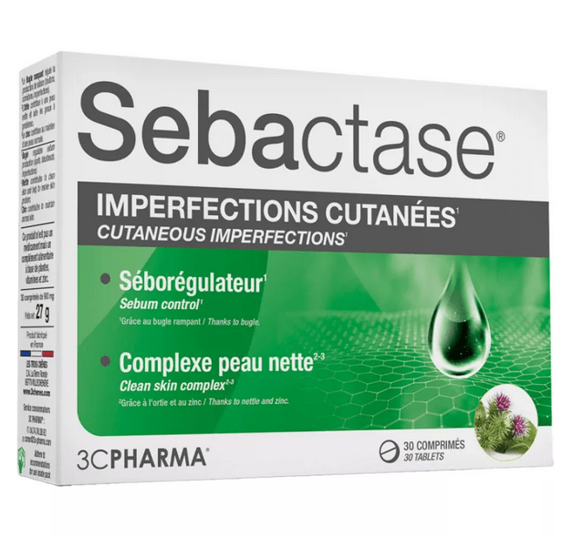 3C Pharma Sebactase Skin Blemishes 30 tablets - Maple Wellness Supplements