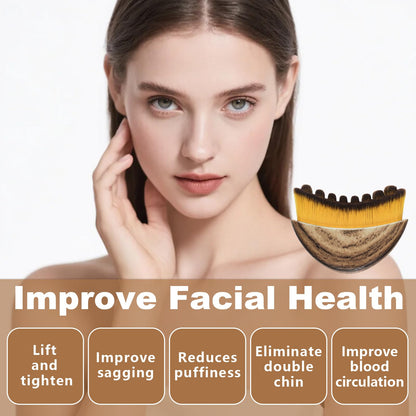 3PCS Lymphatic Contour Face Brush, Lymphatic Brush, Lymphatic Drainage Massager for Face, Chin & Jawline Sculpting,Ergonomically Designed to Fit The Skin Precisely - Maple Wellness Supplements