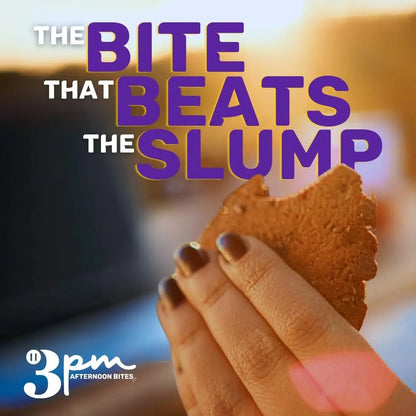 3PM Afternoon Bites Cranberry Flaxseed Cookies with Postbiotics, 5g of Protein, 15 Cookies - Maple Wellness Supplements