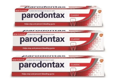 3X PARODONTAX CLASSIC Toothpaste for Bleeding Gums 75 Ml X 3 - Maple Wellness Supplements
