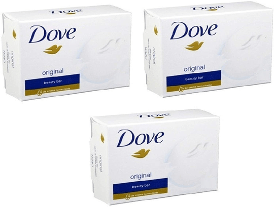 3x White Moisturizing Cream Beauty Bar Dove 90g / 3.75 Oz (Pack of 3) - Maple Wellness Supplements