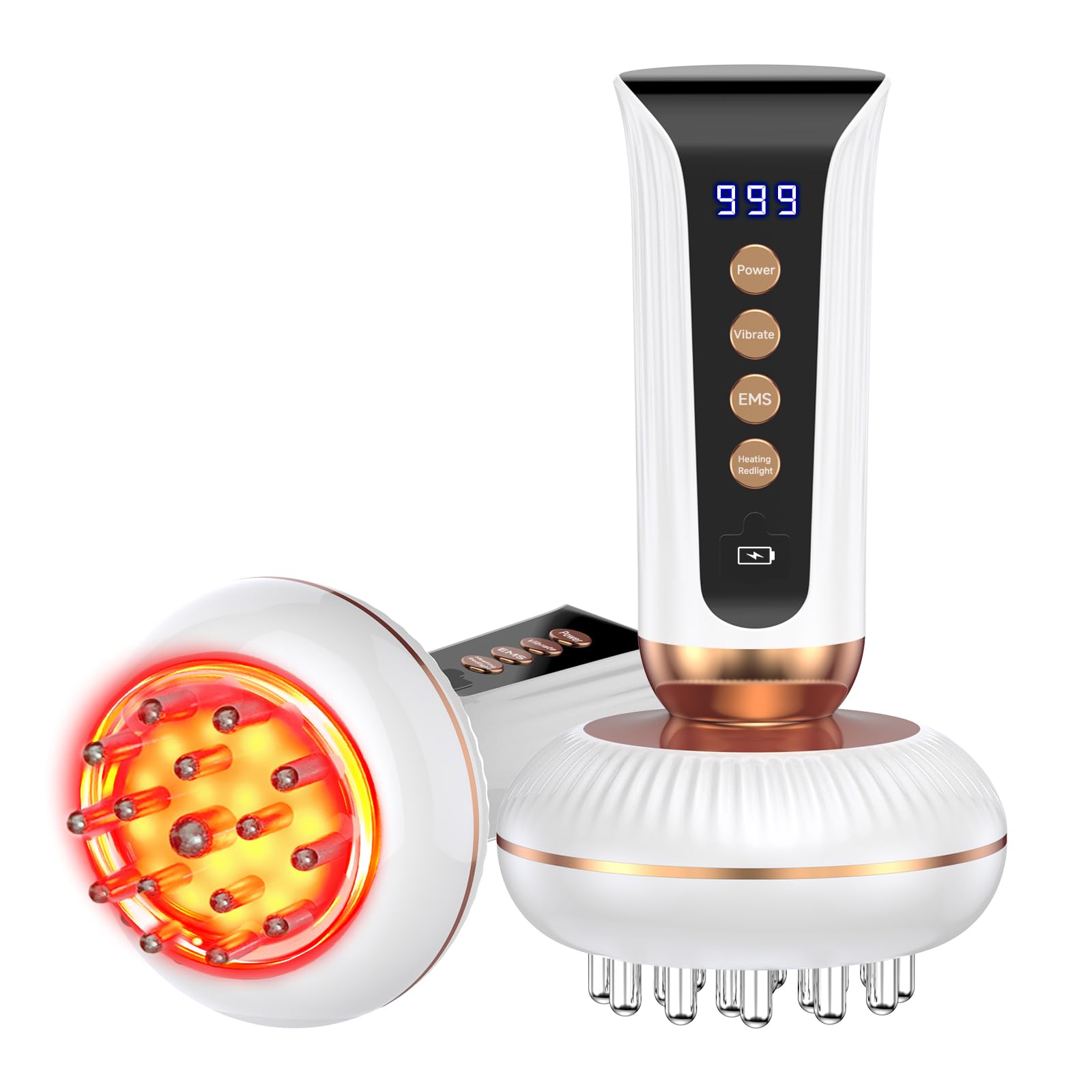 4-in-1 Body Sculpting Machine - Lymphatic Drainage Massager - Anit Cellulite Massage Tool Help Reduce Stretch Marks & Cellulite & Fat, Pain Relife Devices for Body (Belly, Legs, Arms, Butt, Low Back) - Maple Wellness Supplements