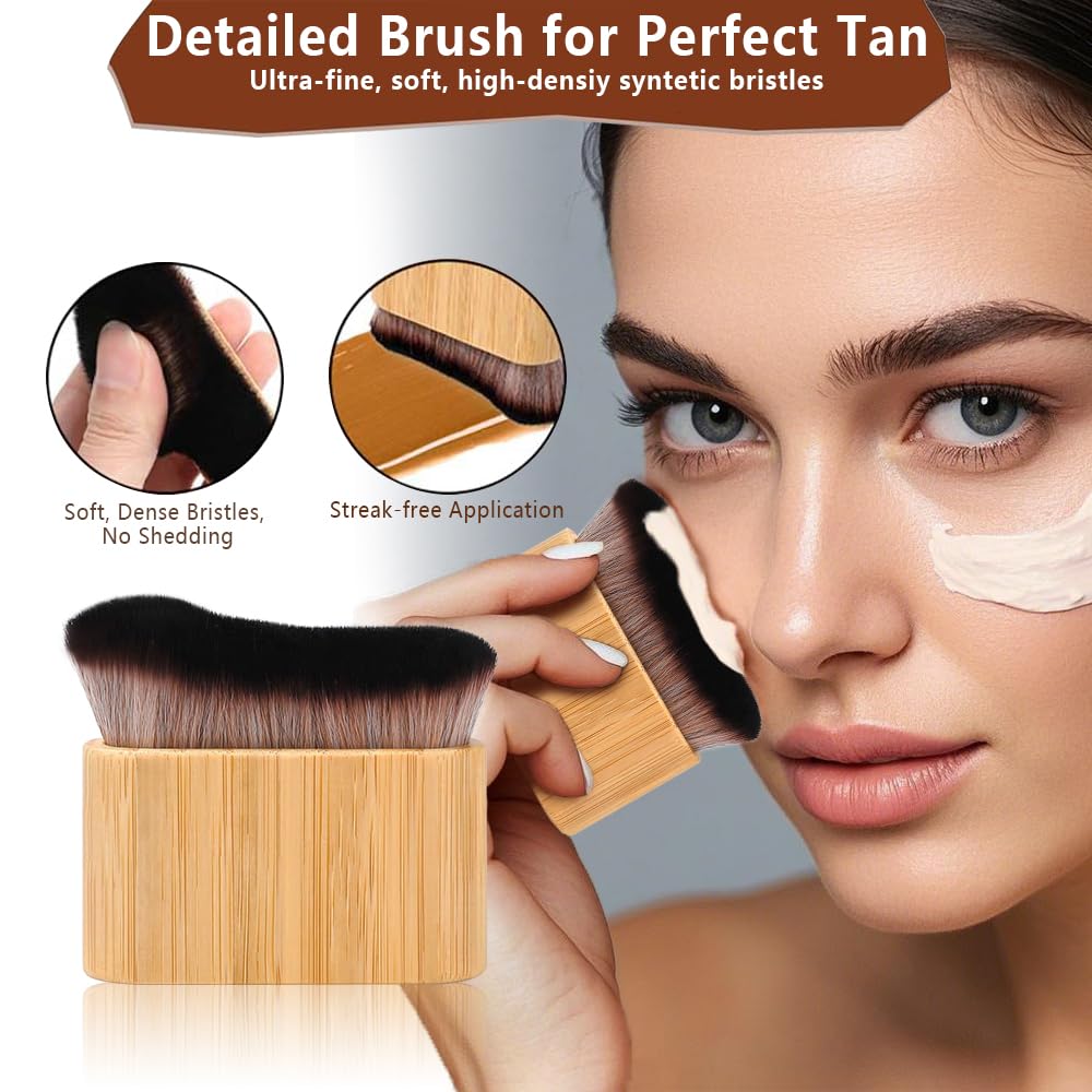 4 in 1 Luxury Velvet Tanning Mitt Self Tanning Mitt Applicator Self Tanner Brush Self Tanner Back Applicator - Maple Wellness Supplements
