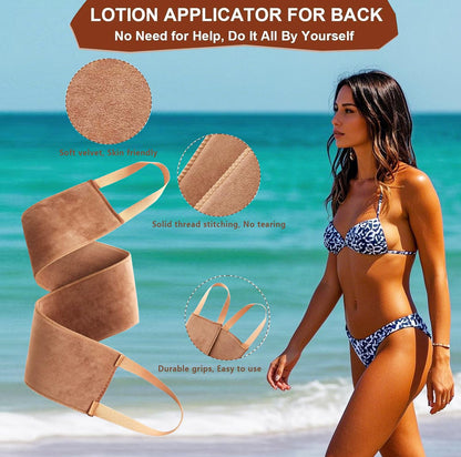 4 in 1 Luxury Velvet Tanning Mitt Self Tanning Mitt Applicator Self Tanner Brush Self Tanner Back Applicator - Maple Wellness Supplements