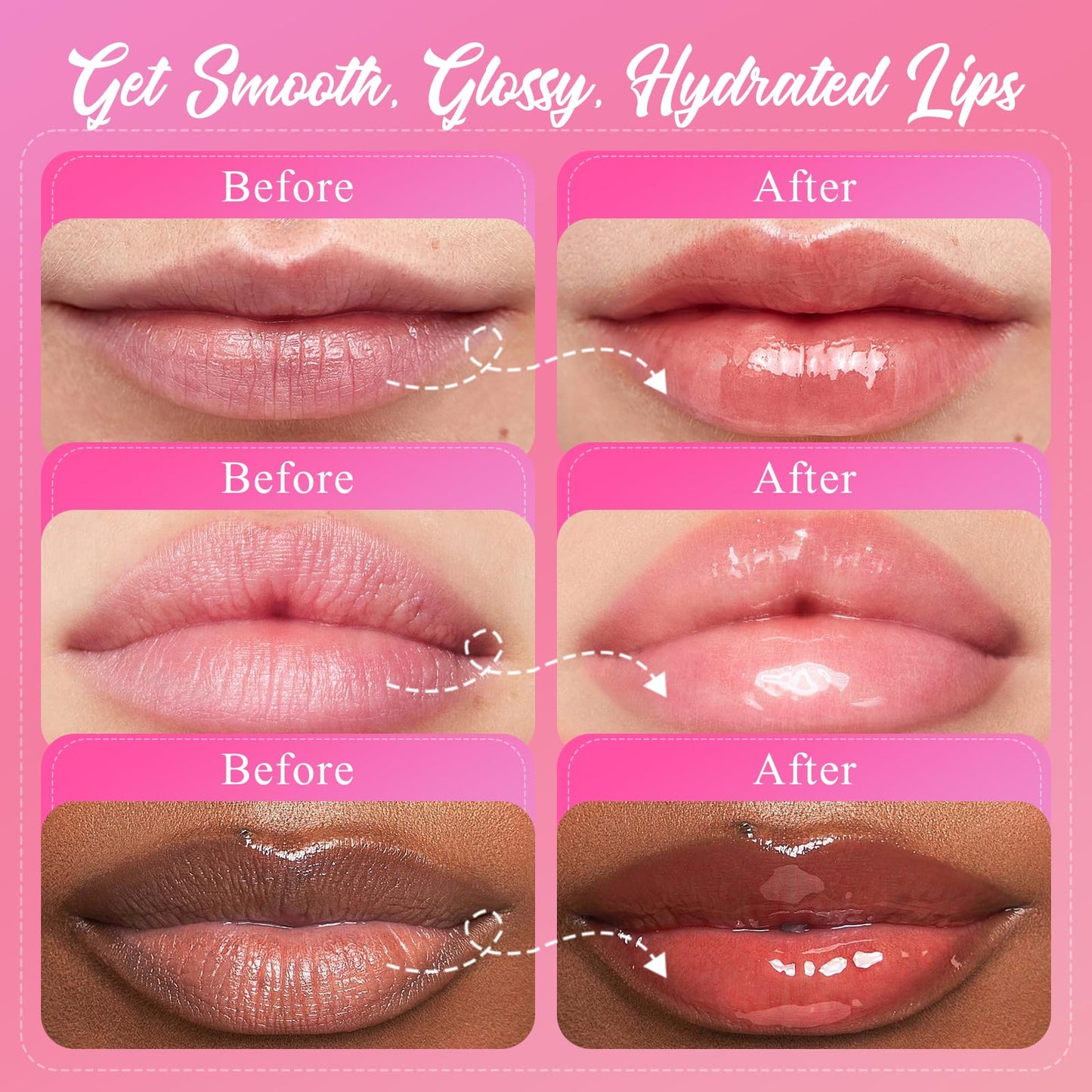 4 Pack Lip Mask Set, Hydrating Lip Mask Overnight - Berry, Grape, Mint, Vanilla Flavors, Lip Sleeping Mask Nourish Lip Balm with Vitamin C & Shea Butter | Dry Lips Care Gift - Maple Wellness Supplements