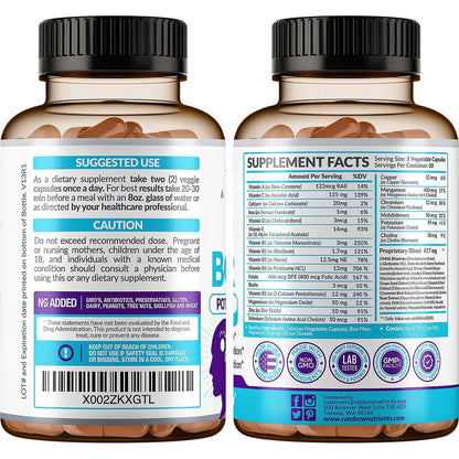 40-in-1 Brain Booster Supplements for Memory, Focus, Clarity, Energy, Performance - Maple Wellness Supplements