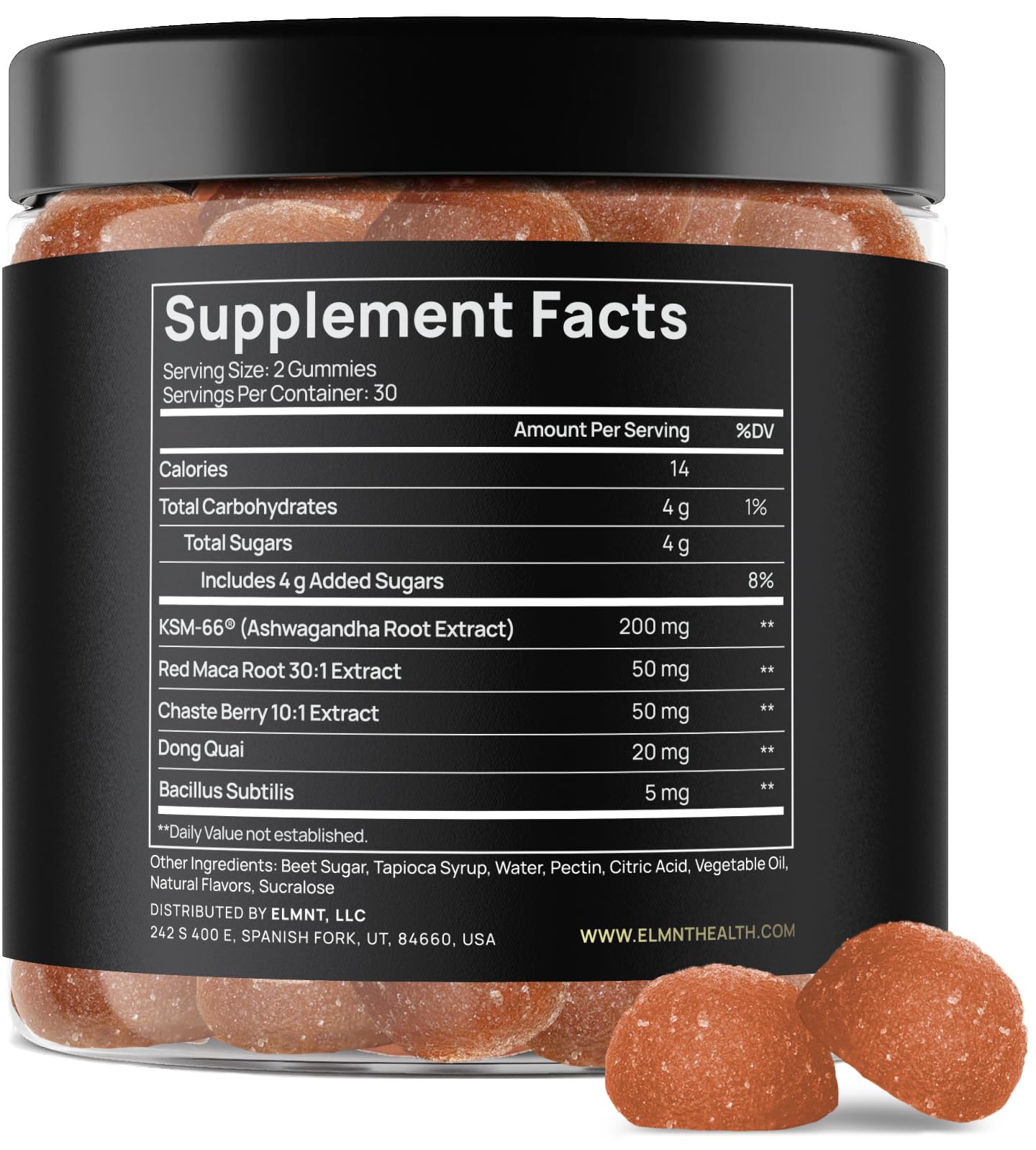 4,050mg Libido Booster for Women KSM-66 Ashwagandha Gummies w. 30x Strength Red Maca Root - Strongest Female Libido Mood Booster + Hormone Balance - Maple Wellness Supplements