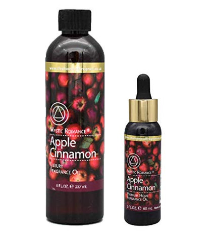 Apple Cinnamon 8oz and 2oz Fragrance Oil Set (Two Bottles, one with Dropper) Msupps.comBuy Supplements Australia