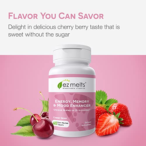 EZ Melts Dissolvable Energy, Memory & Mood Enhancer, Blend of B-Vitamins, Sugar-Free EZ MeltsBuy Supplements Australia