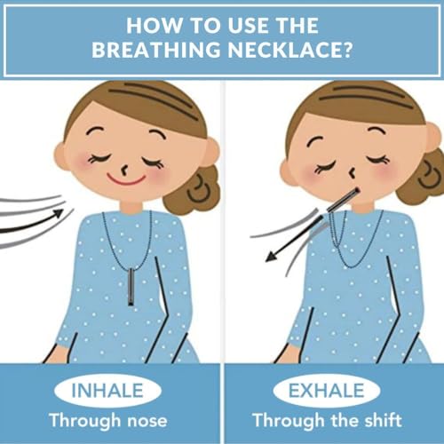 Mariscal Anxiety Breathing Necklace - Rose Gold Anti Anxiety Necklace Breathing for Women and Men Mariscal StoreBuy Supplements Australia