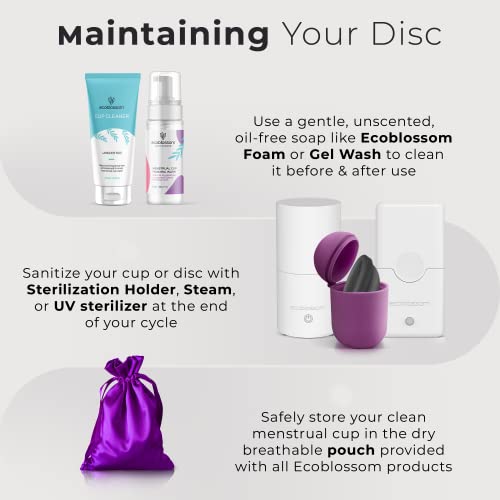 EcoBlossom Reusable Menstrual Disc with Removal String - The Most Reliable Medical Grade Silicone EcoBlossomBuy Supplements Australia