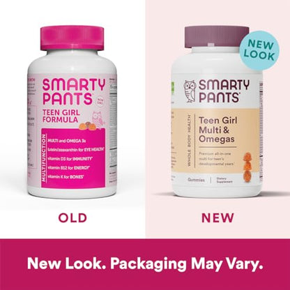 SmartyPants Teen Girl Multivitamin Gummies: Omega 3 Fish Oil (EPA/DHA), Vitamin D3 SmartyPantsBuy Supplements Australia