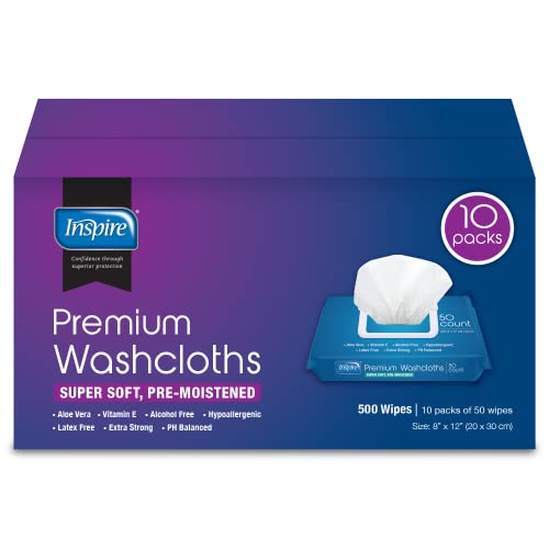 Inspire Adult Wet Wipes, Adult Wash Cloths, Adult Wipes for Incontinence InspireBuy Supplements Australia