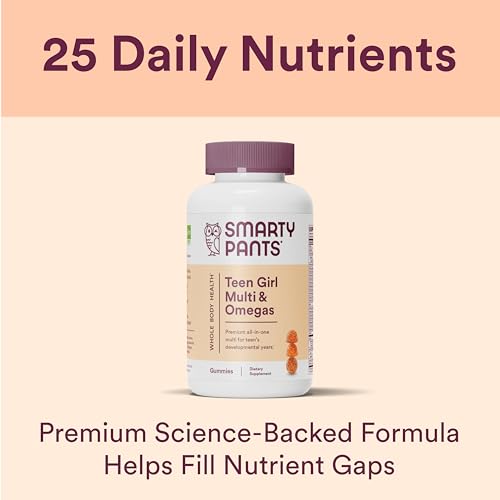 SmartyPants Teen Girl Multivitamin Gummies: Omega 3 Fish Oil (EPA/DHA), Vitamin D3 SmartyPantsBuy Supplements Australia