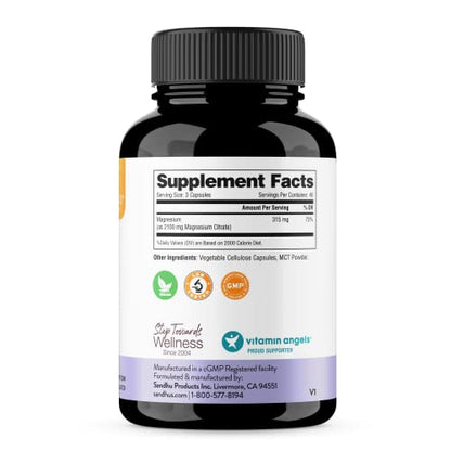 Sandhu's Magnesium Citrate Highly Absorbable Gluten, Soy Diary Free No Fillers Sandhu'sBuy Supplements Australia