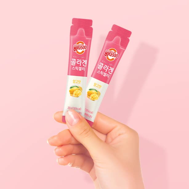 KWANGDONG Vita500 Mango Collagen Peptides Stick Jelly, with Vitamin C, to Support Skin KWANGDONGBuy Supplements Australia