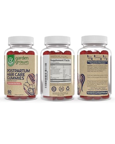Womens Postpartum Hair Loss Gummies - Formuated for Postnatal Hair Care, Growth Garden Grown EssentialsBuy Supplements Australia