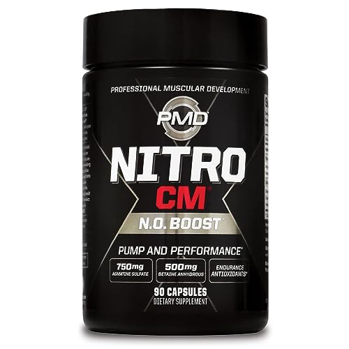PMD Sports Nitro cm - Nitric Oxide with Agmatine Pre Workout Supplement - Muscle