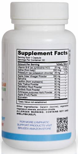 Bruizex Apple Cider Vinegar Complex Capsules, Lymphatic Drainage Apple Cider Vinegar BruizexBuy Supplements Australia