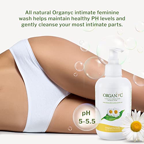 Organyc Feminine Intimate Wash for Sensitive Skin with Chamomile, Free from Chlorine, Parabens OrganycBuy Supplements Australia