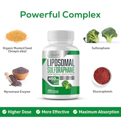 Osasuna Liposomal Sulforaphane 450MG, Maximum Absorption