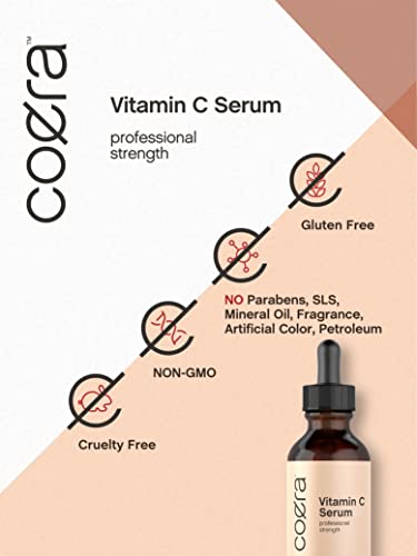 Vitamin C Serum for Face | 2 oz | Brightening Serum for Dark Spots | Paraben & SLS Free CoeraBuy Supplements Australia