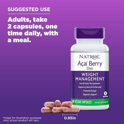 Natrol Acai Berry Diet, 60 Capsules NatrolBuy Supplements Australia