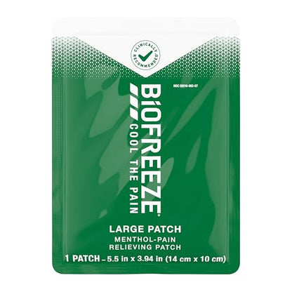 Biofreeze Menthol Pain Relieving Patches (5 Patches Per Box) Up To 8 Hours Of Pain Relief From Sore Muscles, Arthritis, Backaches, Spains, Bruises, Strains And Joint Pain (Package May Vary) BiofreezeBuy Supplements Australia