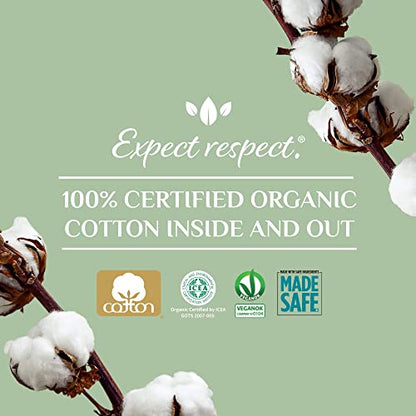 Organyc 100% Certified Organic Cotton Folded Panty Liner, Ultra Thin, Light Flow, 24 Count OrganycBuy Supplements Australia