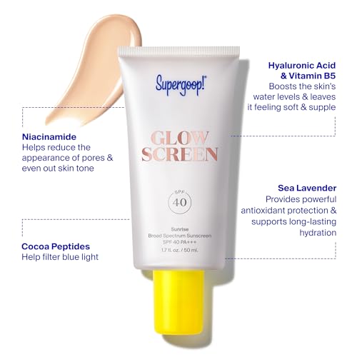 Supergoop! Glowscreen SPF 40 - Glowy Sunscreen Primer with Hyaluronic Acid Supergoop!Buy Supplements Australia