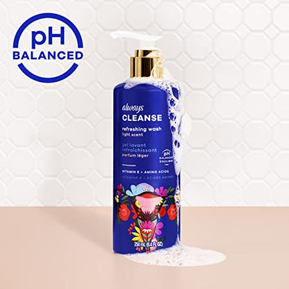 Always Cleanse Feminine Intimate Wash For Women, Ph Balanced For Skin, Lightly Scented AlwaysBuy Supplements Australia
