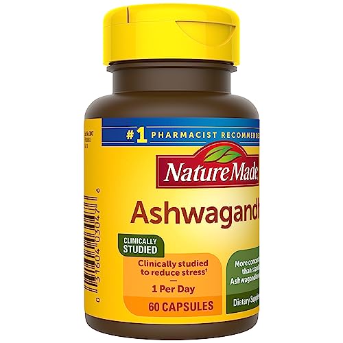 Nature Made Ashwagandha Capsules 125mg for Stress Support, 60 Capsules, 60 Day Supply Nature MadeBuy Supplements Australia