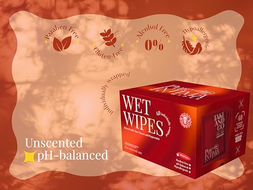 Feminine Wipes - Flushable Wet Wipes - Individually Wrapped 40 Units - pH Balanced- Alcohol-Free PureIntimaBuy Supplements Australia