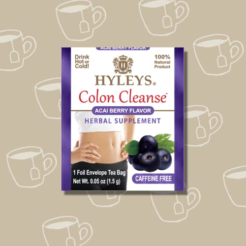 Hyleys Colon Cleanse Tea Acai Berry Flavor - 25 Tea Bags (12 Pack - 300 Tea Bags Total) HYLEYSBuy Supplements Australia