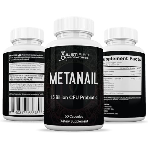 Justified Laboratories (2 Pack) Metanail 1.5 Billion CFU Probiotic Nail Support 120 Capsules Justified LaboratoriesBuy Supplements Australia